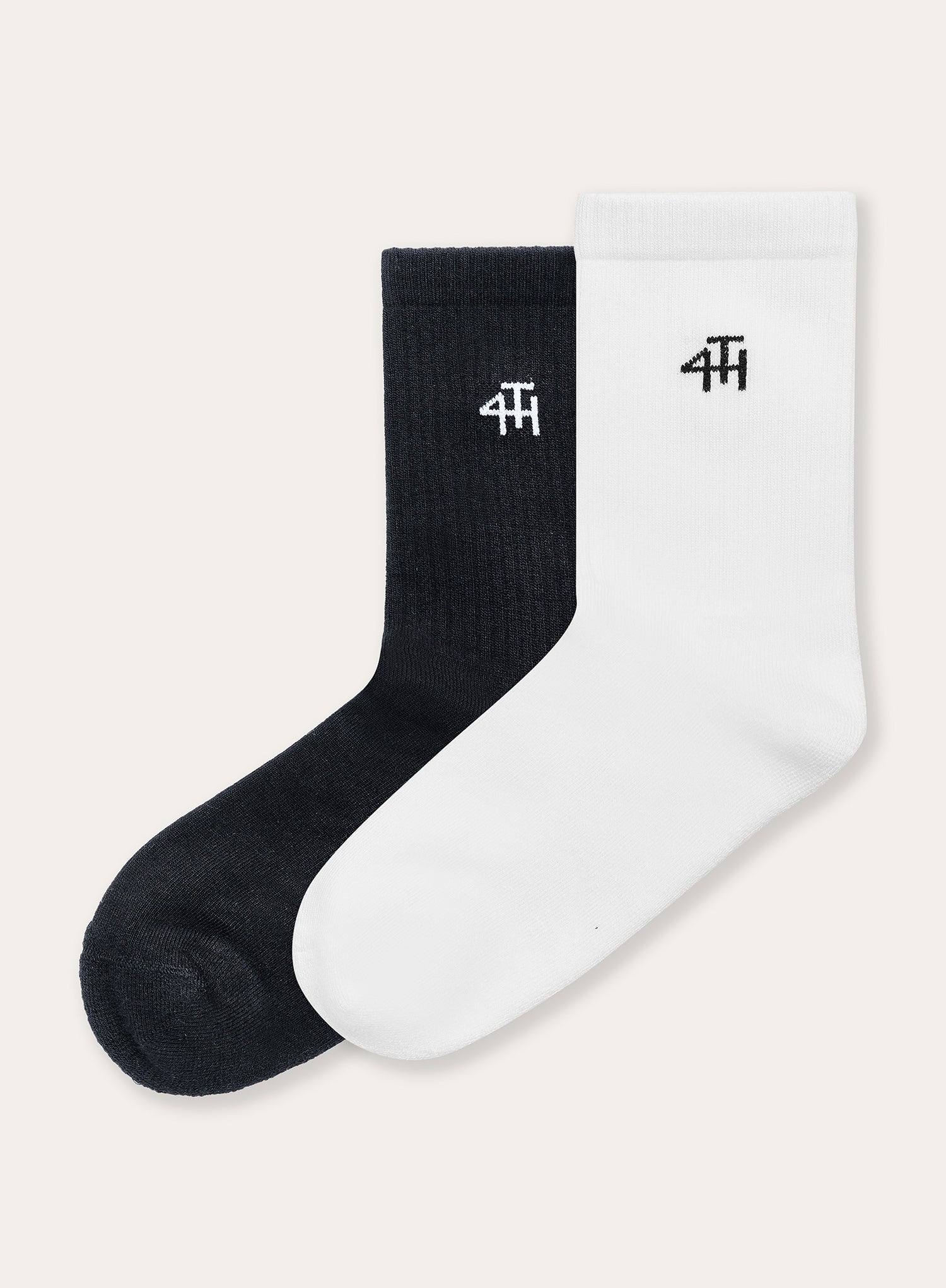 White & Black Multipack 4th Branded Socks